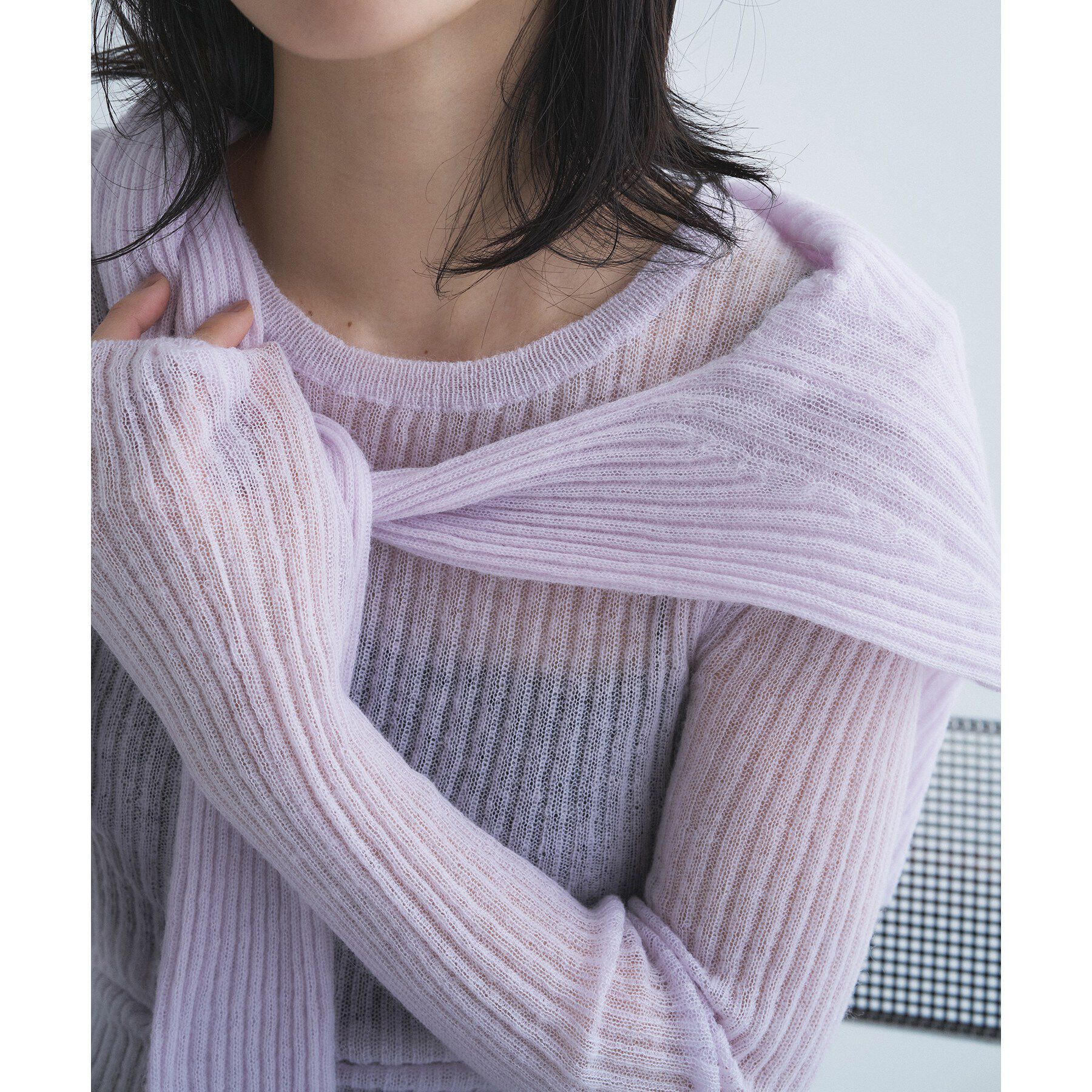 CODE A「sheer mohair pullover」|ニット・セーター|