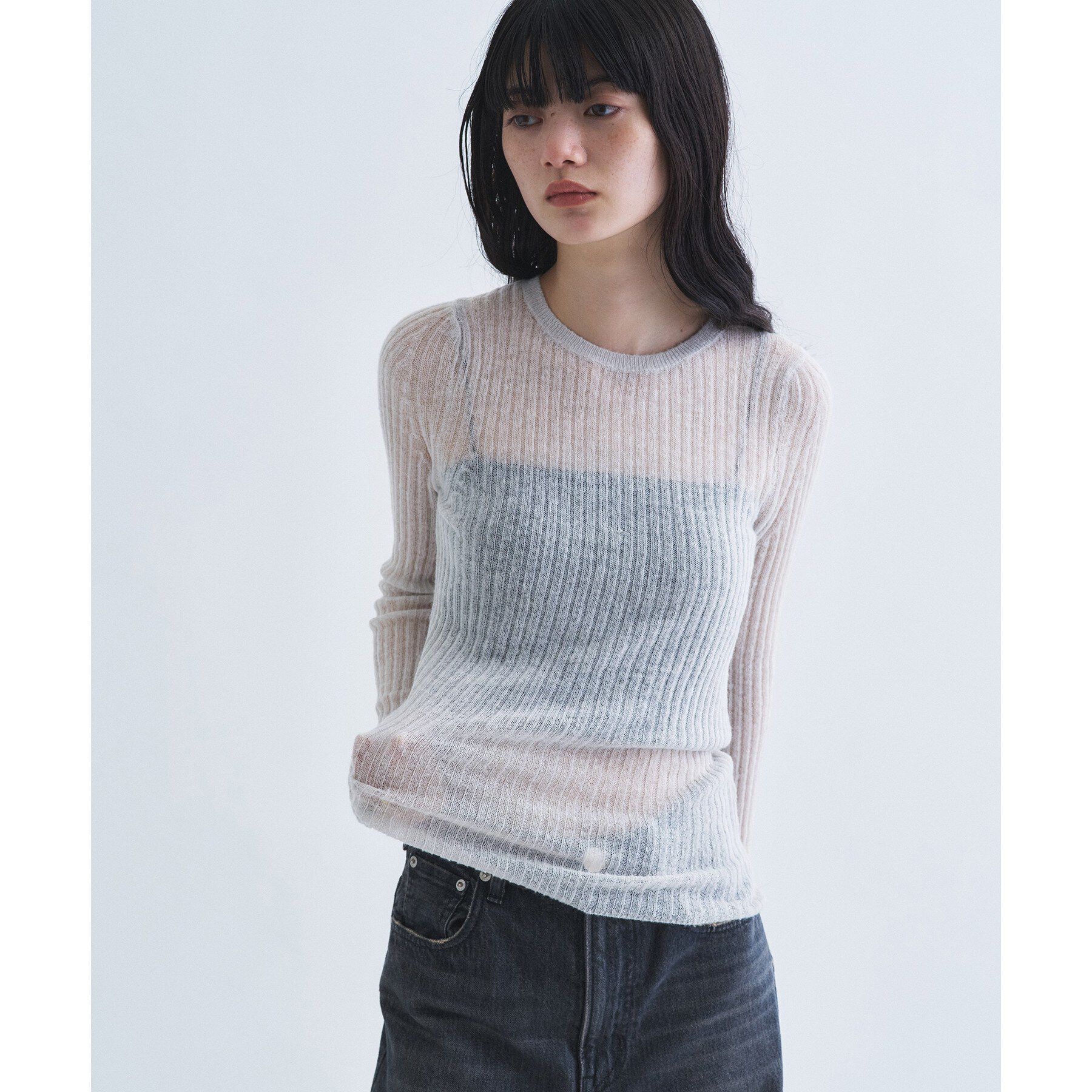 CODE A「sheer mohair pullover」|ニット・セーター|