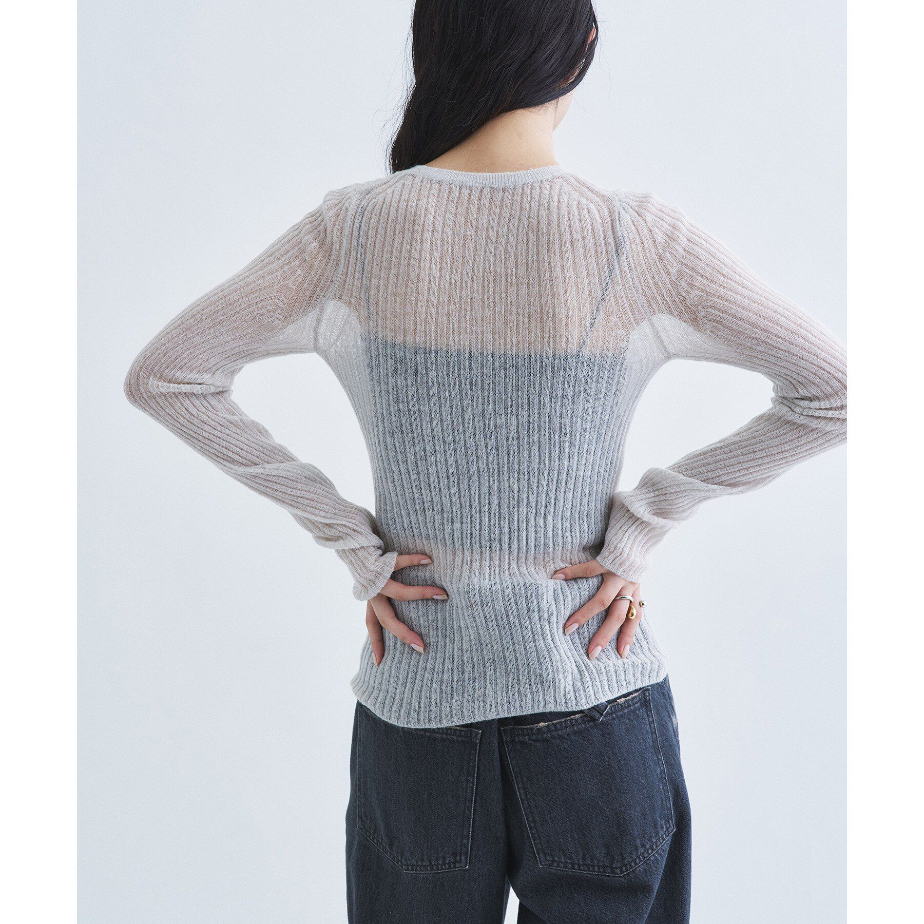 CODE A「sheer mohair pullover」|ニット・セーター|