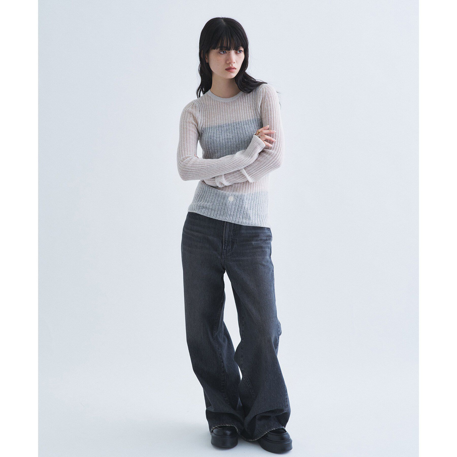 CODE A「sheer mohair pullover」|ニット・セーター|