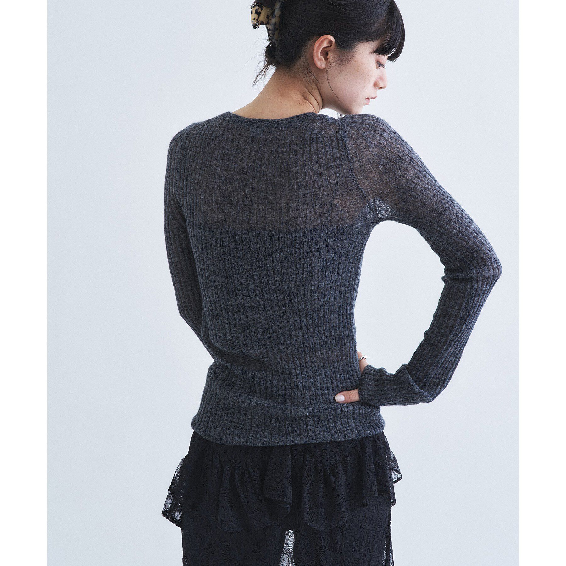 CODE A「sheer mohair pullover」|ニット・セーター|