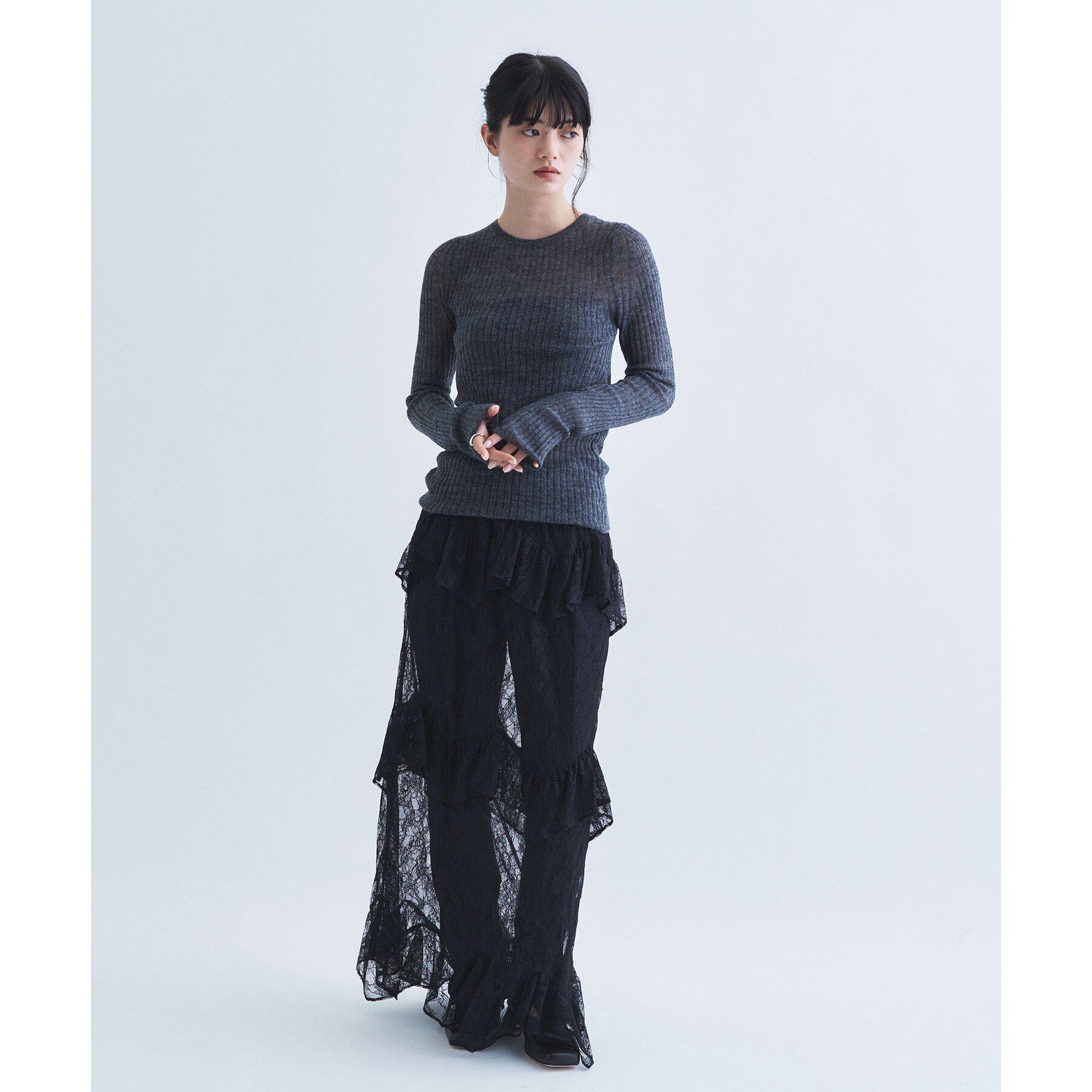 CODE A「sheer mohair pullover」|ニット・セーター|