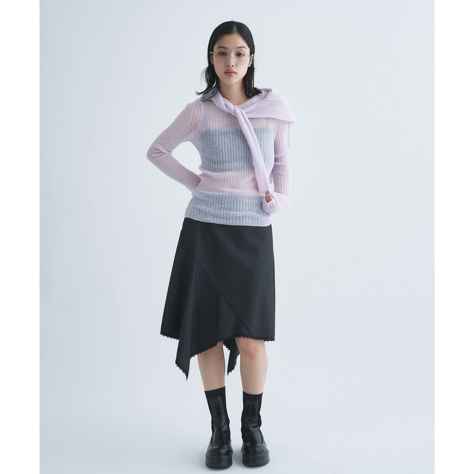 CODE A「sheer mohair pullover」|ニット・セーター|