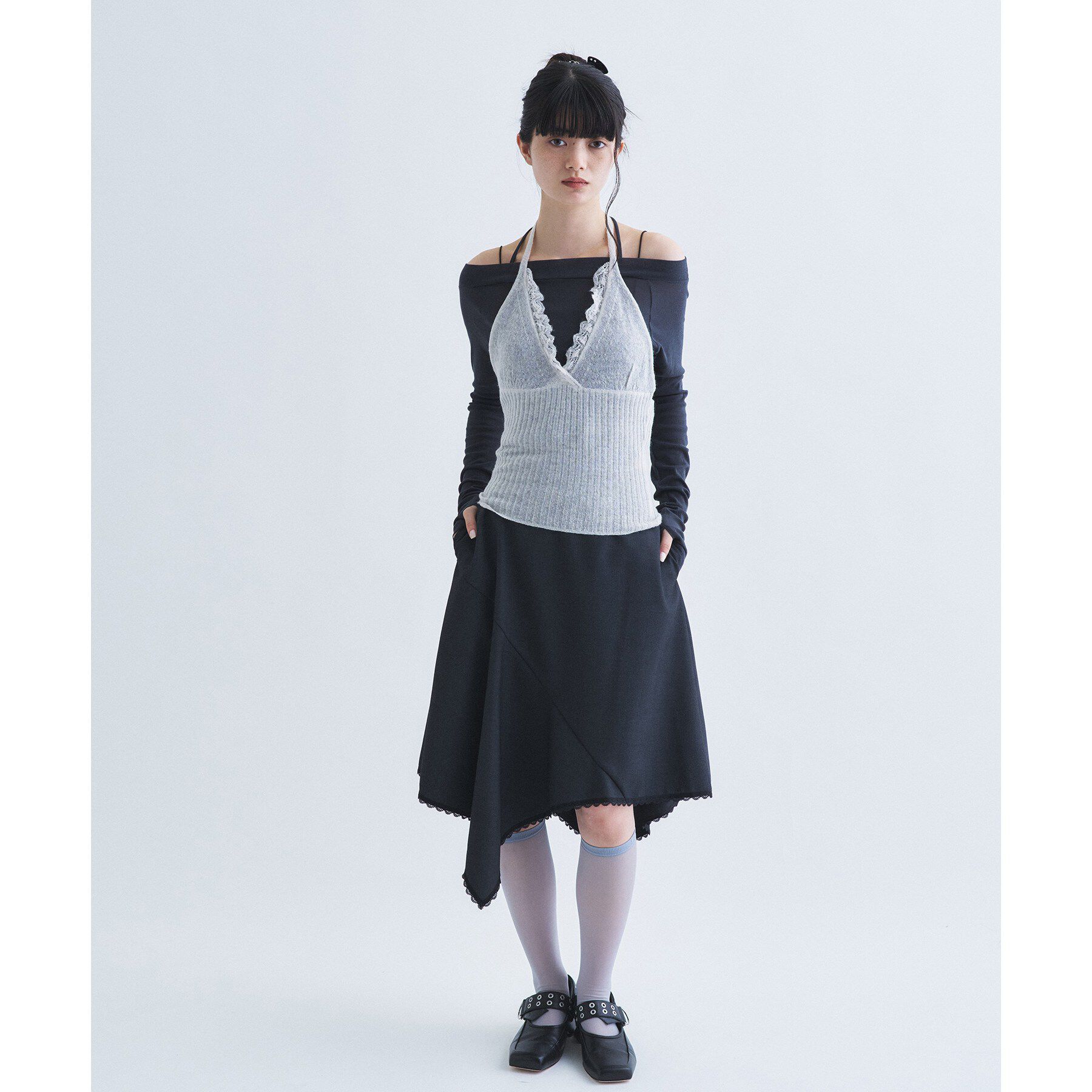 CODE A「sheer mohair cami」|ニット・セーター|