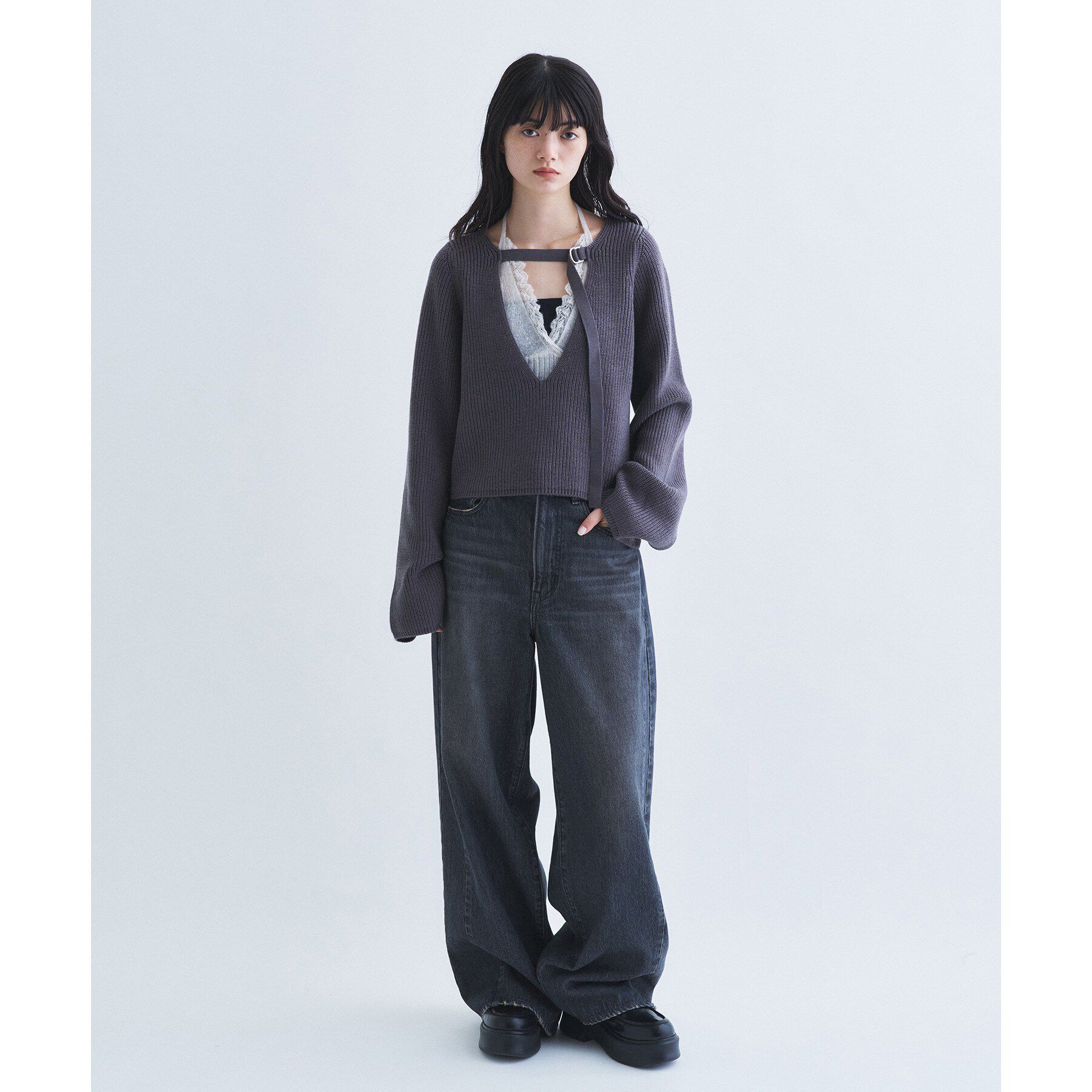CODE A「sheer mohair cami」|ニット・セーター|