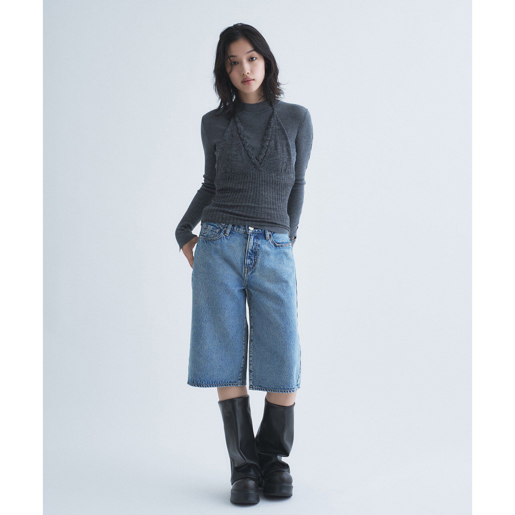 CODE A「sheer mohair cami」|ニット・セーター|