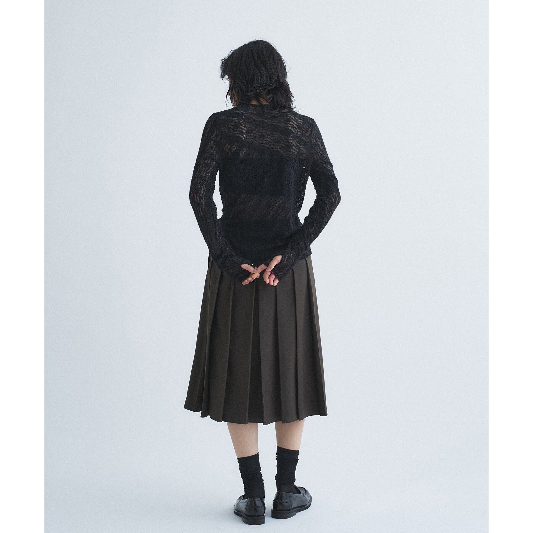 CODE A「veil lace asymmetry top」|Tシャツ・カットソー|