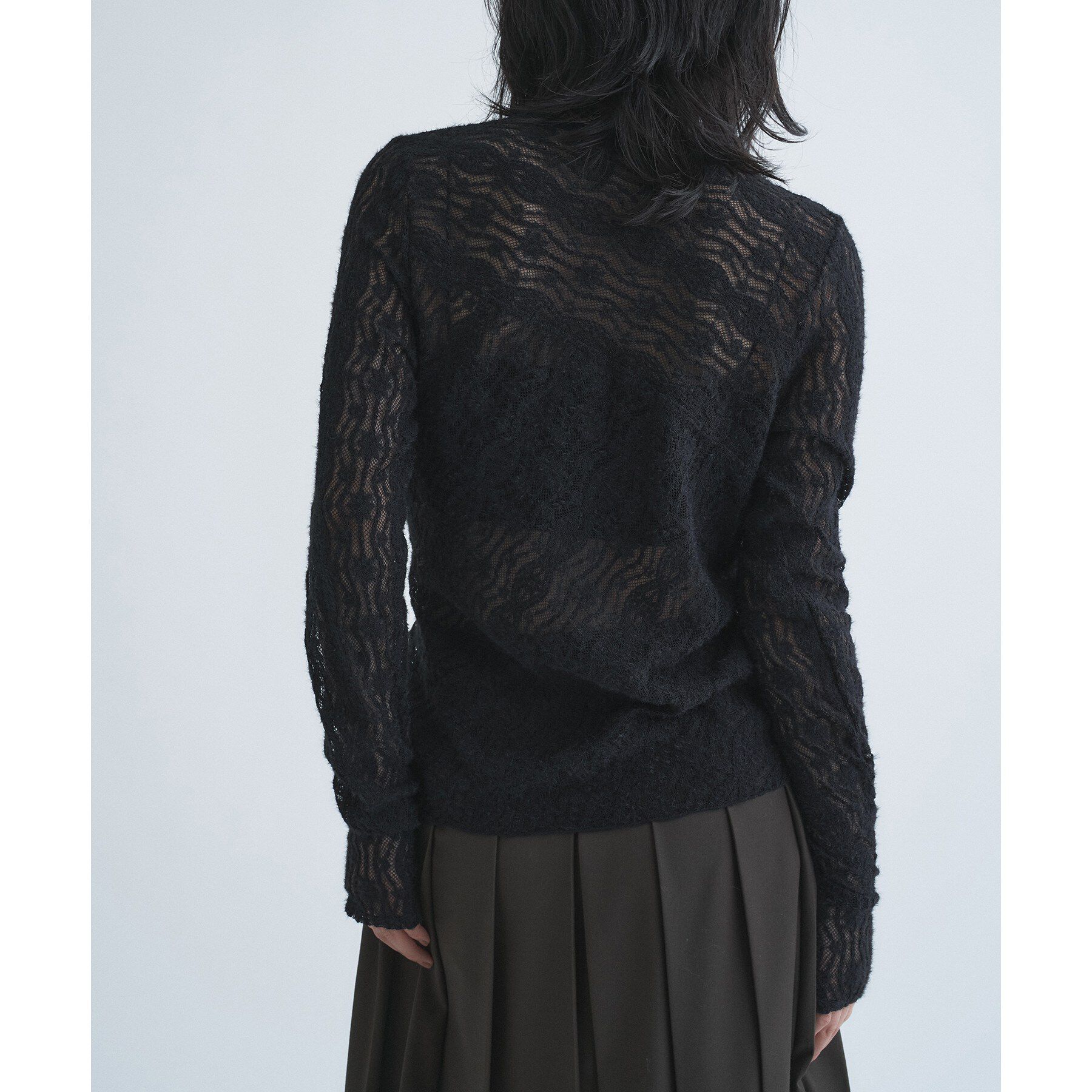 CODE A「veil lace asymmetry top」|Tシャツ・カットソー|