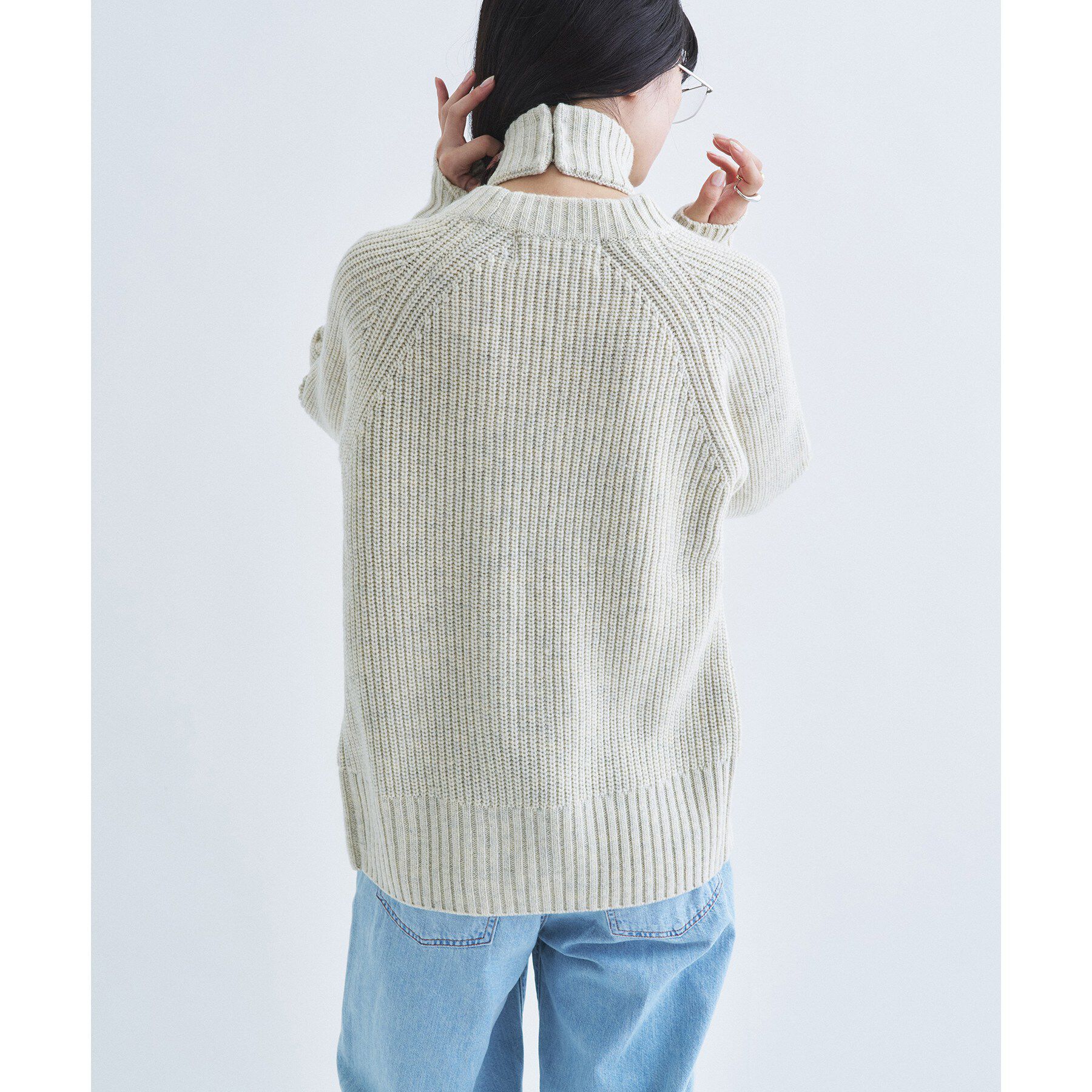 CODE A「【Re】dual form zip knit」|カーディガン|
