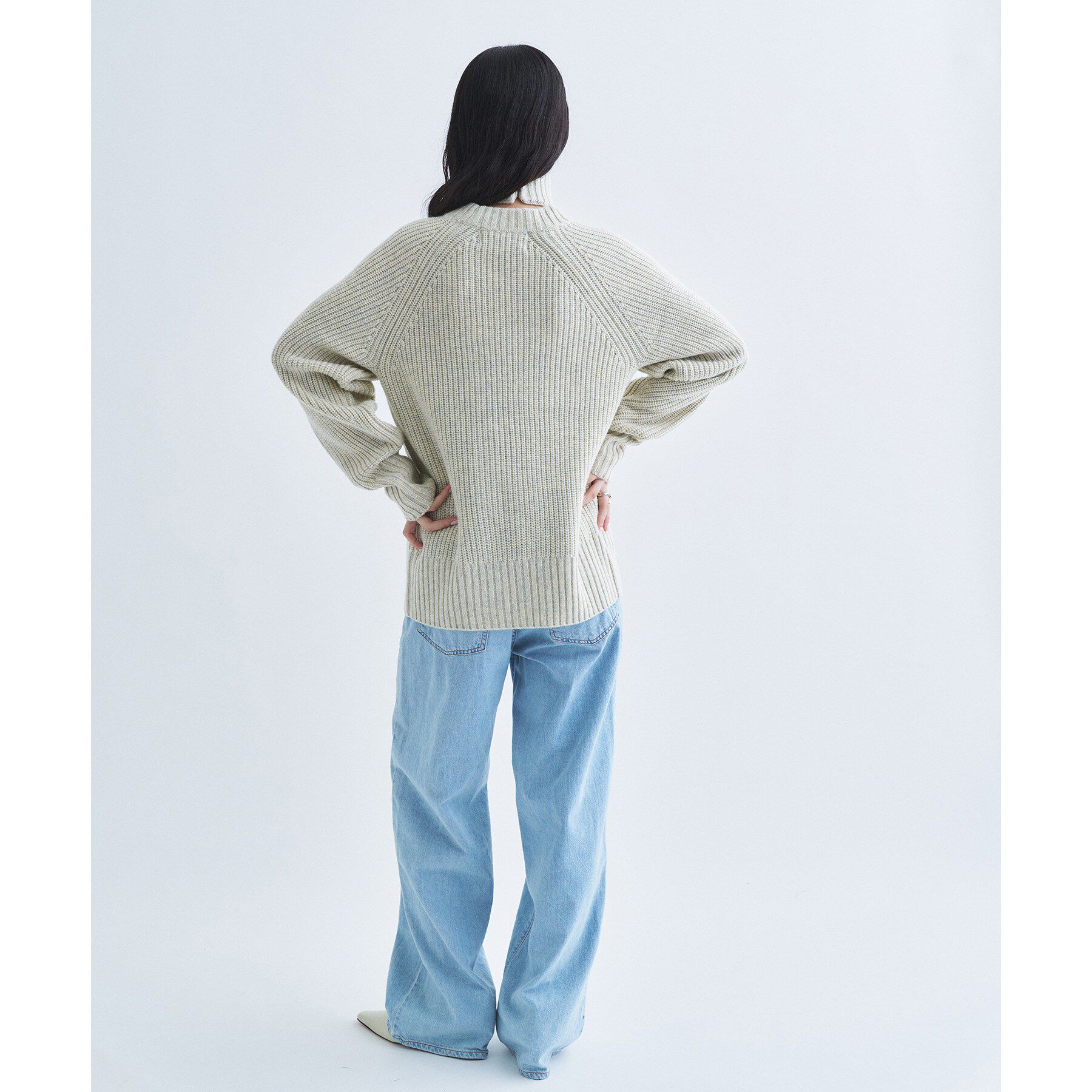 CODE A「【Re】dual form zip knit」|カーディガン|