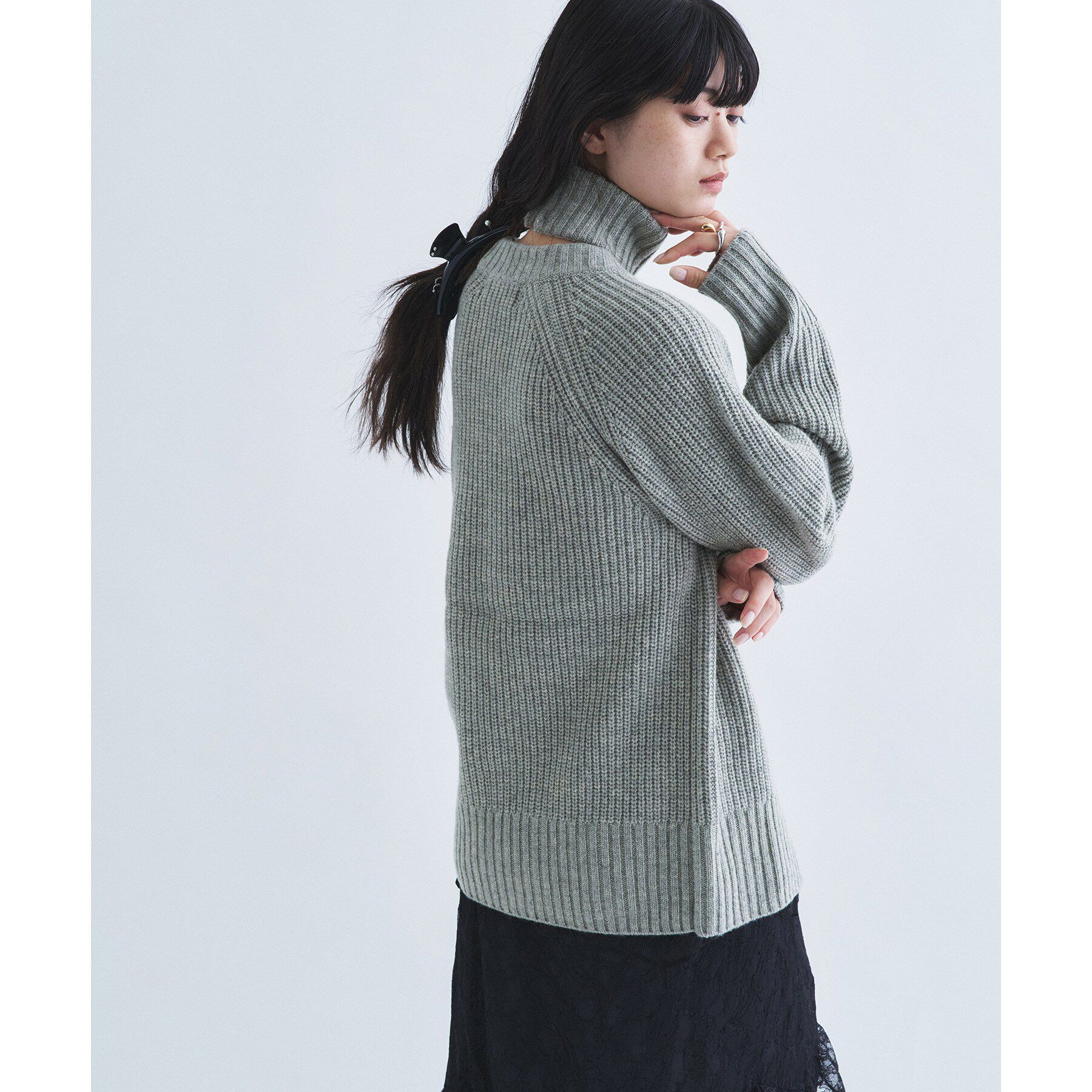 CODE A「【Re】dual form zip knit」|カーディガン|
