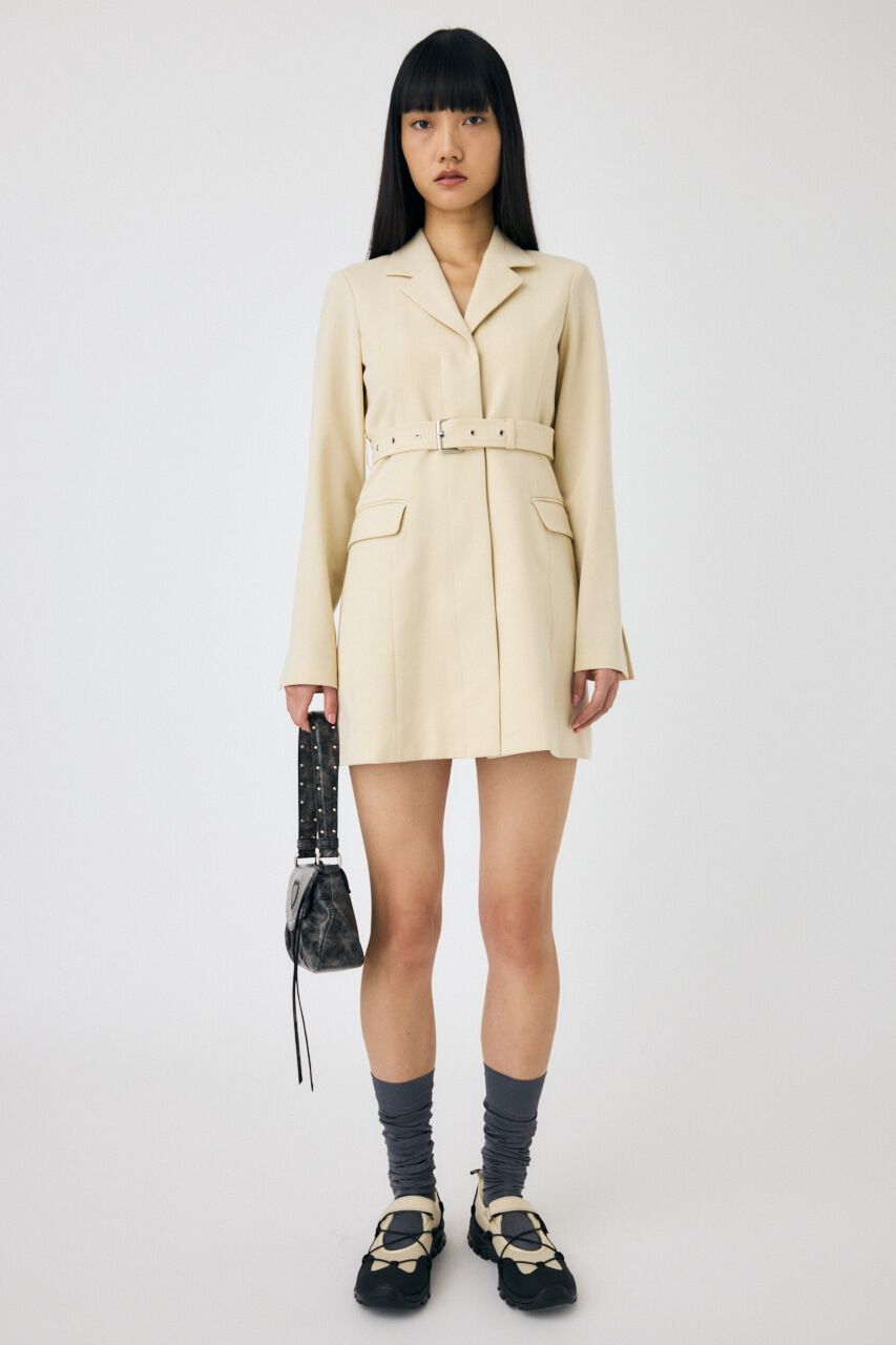 MOUSSY「LONG SLEEVE BLAZER ミニドレス」|ワンピース|