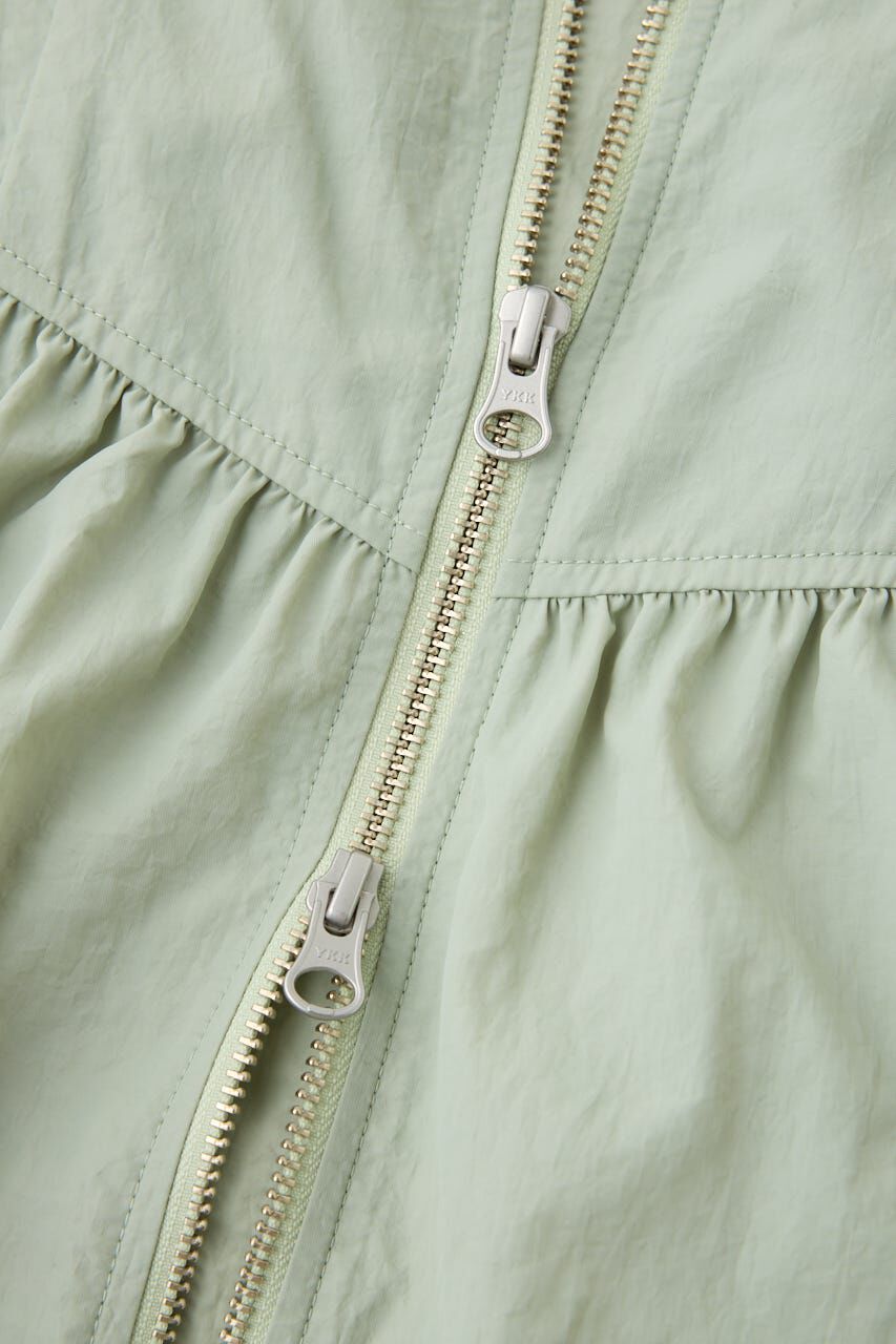 MOUSSY「FRONT ZIP NYLON キャミドレス」|ワンピース|