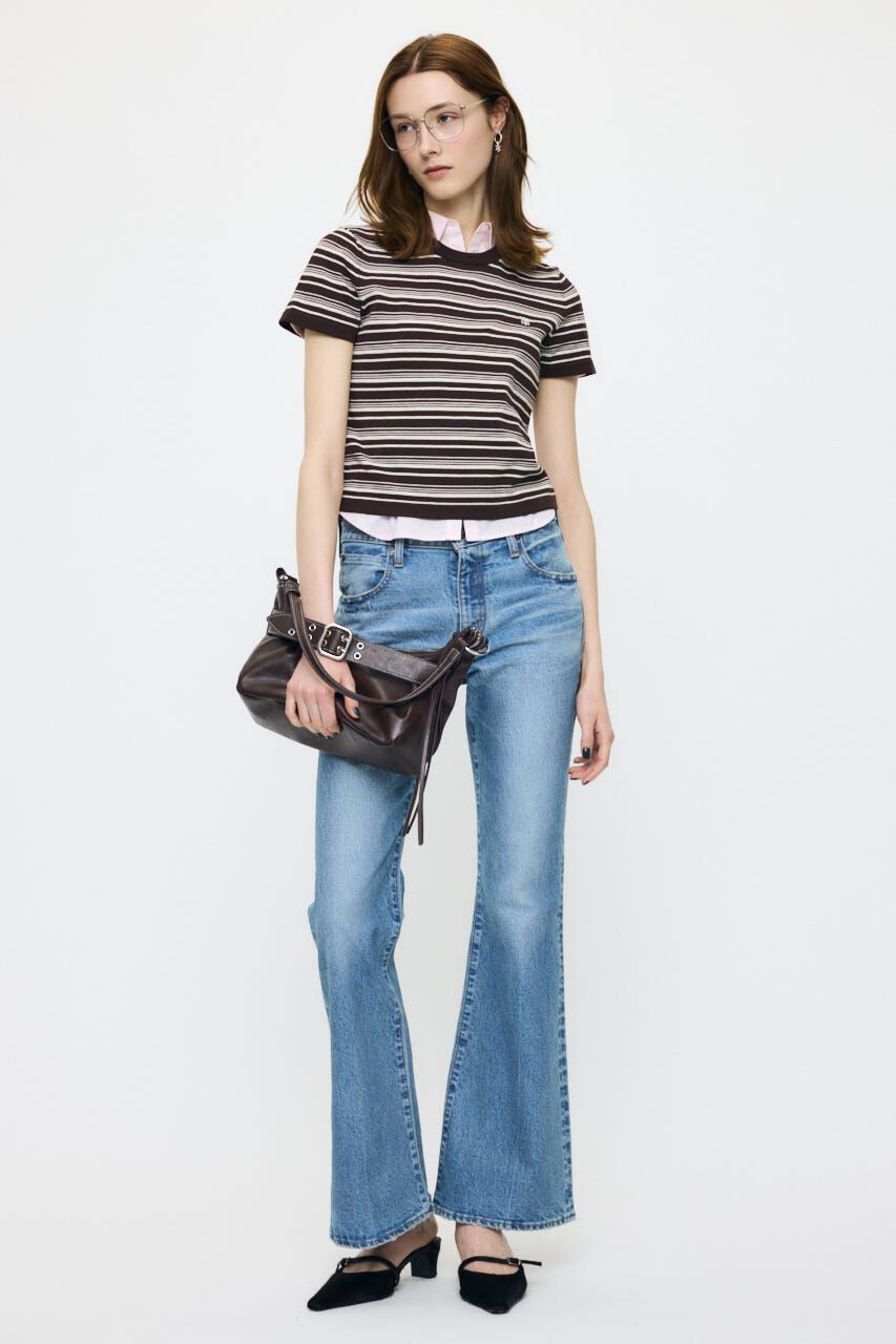 MOUSSY「MULTI BORDER BABY ティ」|ニット・セーター|