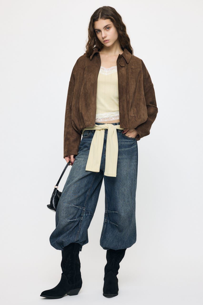 MOUSSY「F/SUEDE PUFFER ブルゾン」|ブルゾン・スタジャン|
