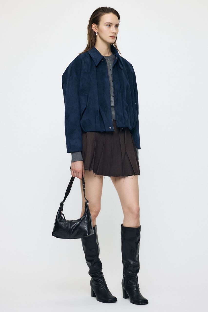 MOUSSY「F/SUEDE PUFFER ブルゾン」|ブルゾン・スタジャン|