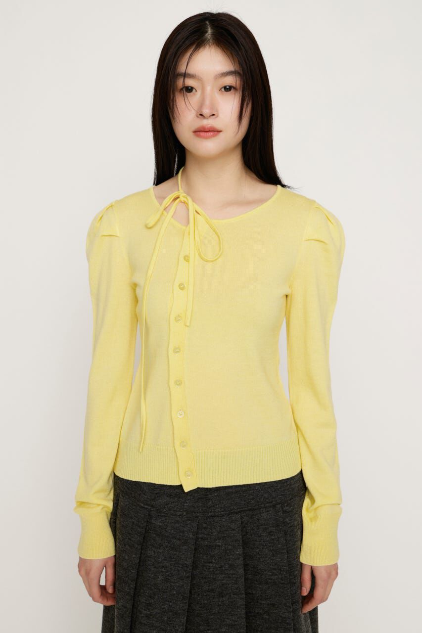 SLY「CURVE RIBBON HG PUFF トップス」|ニット・セーター|