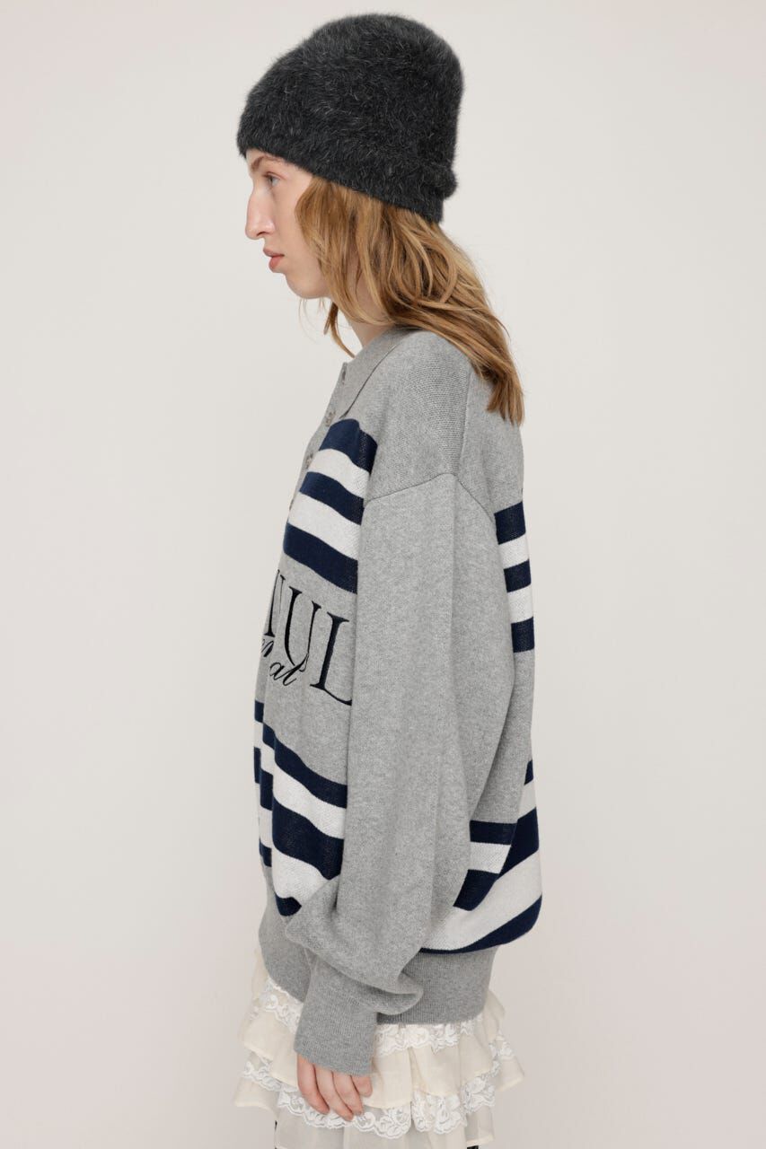 SLY「FRONT LOGO POLO トップス」|ニット・セーター|