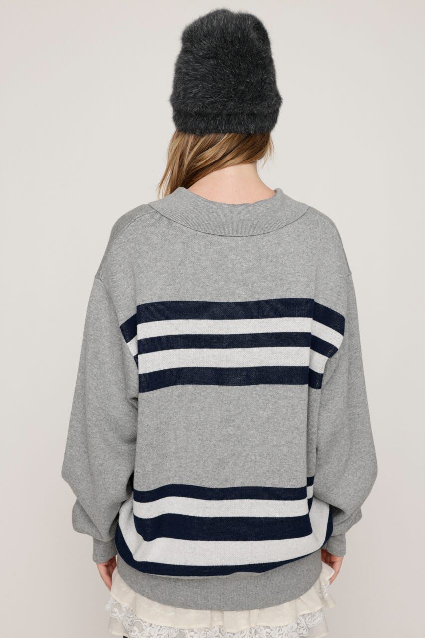 SLY「FRONT LOGO POLO トップス」|ニット・セーター|