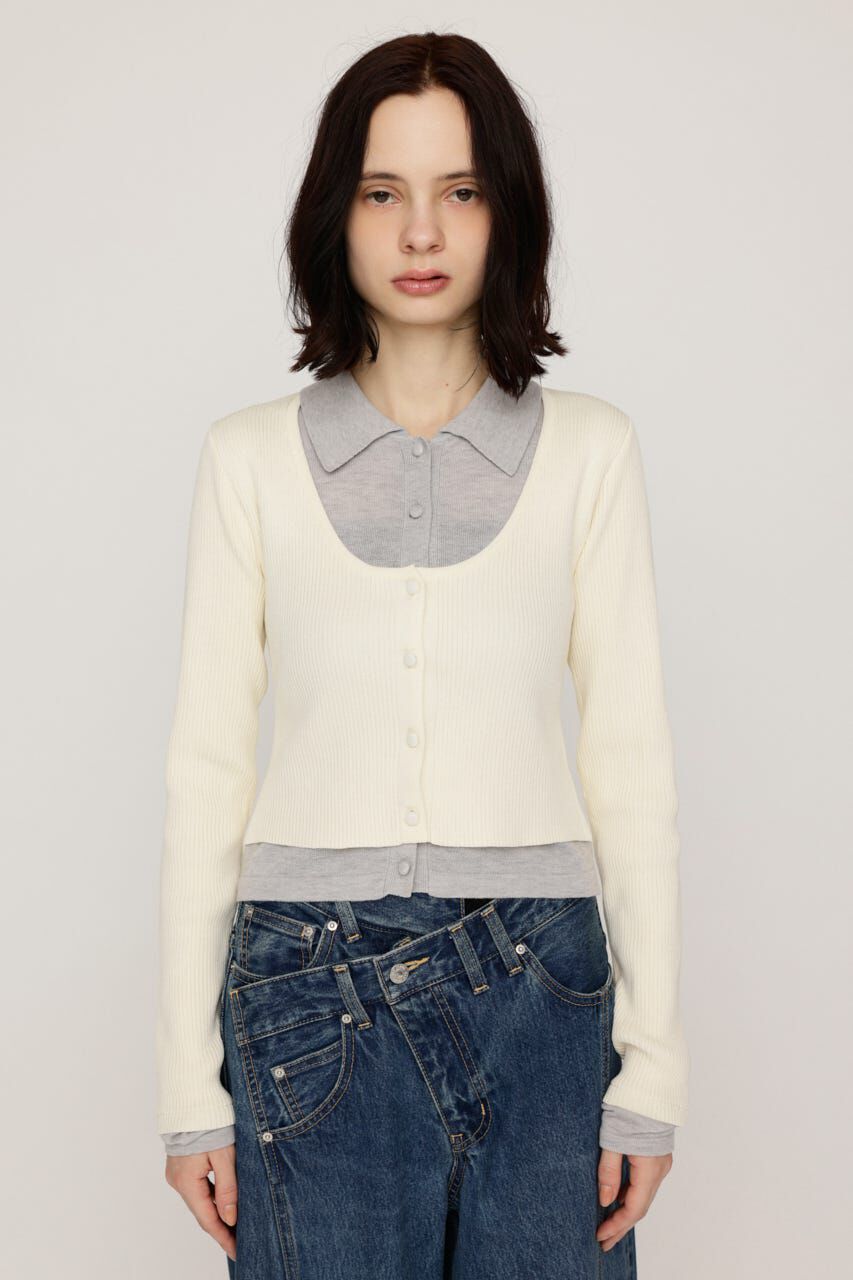 SLY「LAYERED LIKE KNIT トップス」|ニット・セーター|