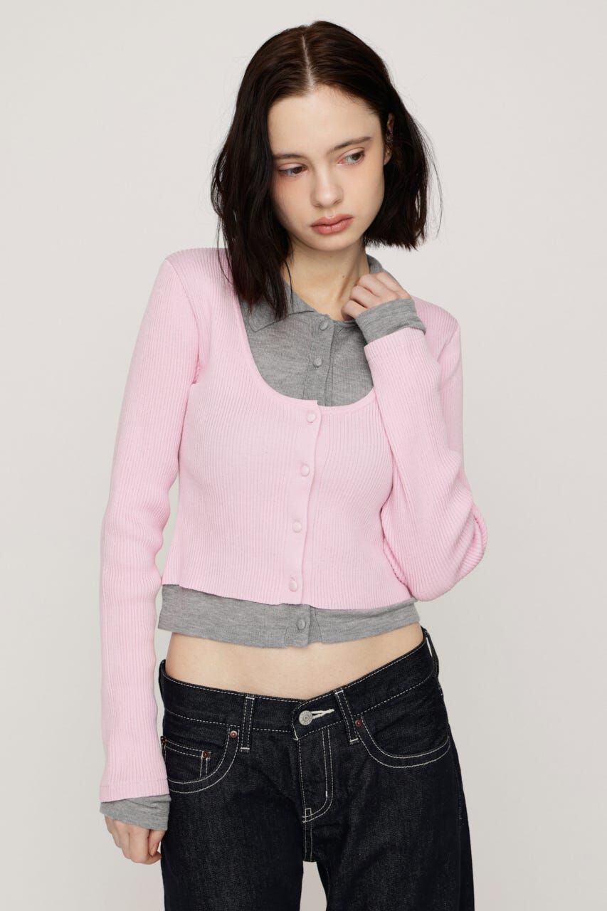 SLY「LAYERED LIKE KNIT トップス」|ニット・セーター|