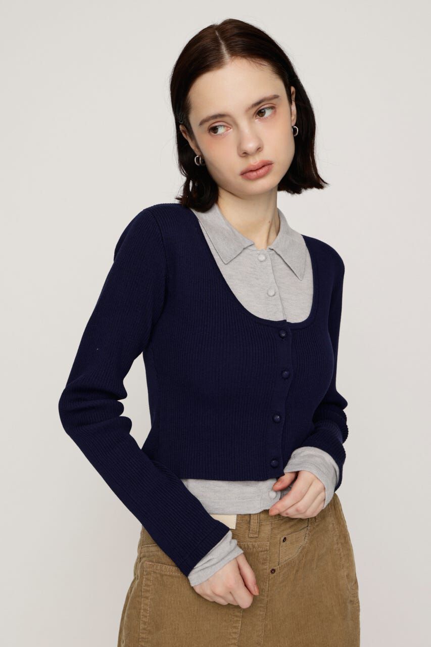 SLY「LAYERED LIKE KNIT トップス」|ニット・セーター|