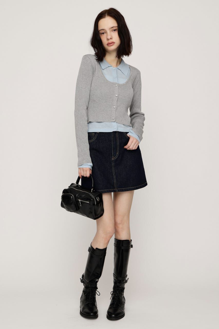 SLY「LAYERED LIKE KNIT トップス」|ニット・セーター|
