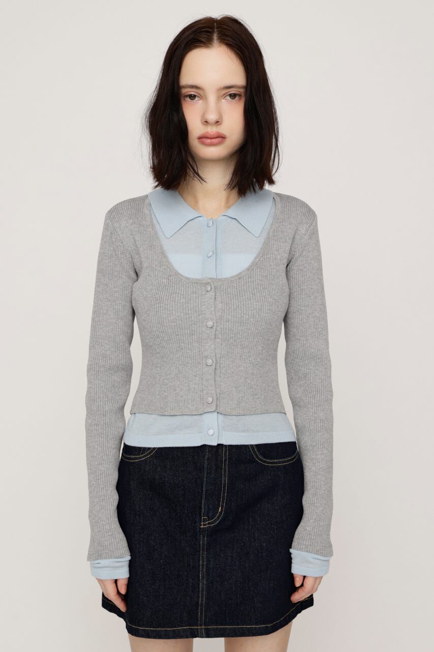 SLY「LAYERED LIKE KNIT トップス」|ニット・セーター|