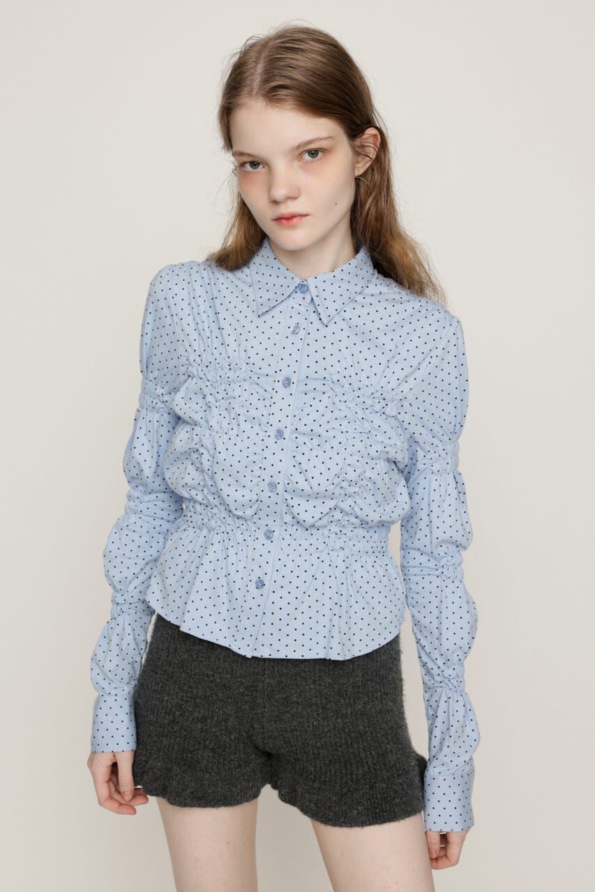SLY「RANDOM SHIRRING CUT トップス」|シャツ・ブラウス|
