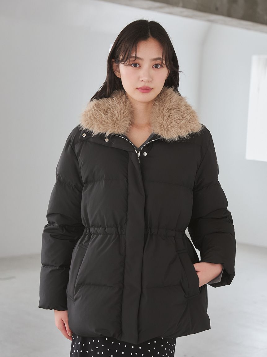 Mila Owen「2WAYファーカラードロストダウンコート」|ダウン|