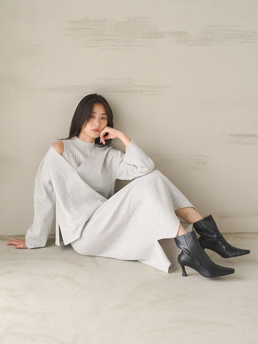 Mila Owen「VネックPOレイヤードワンピース」|ワンピース|GRY