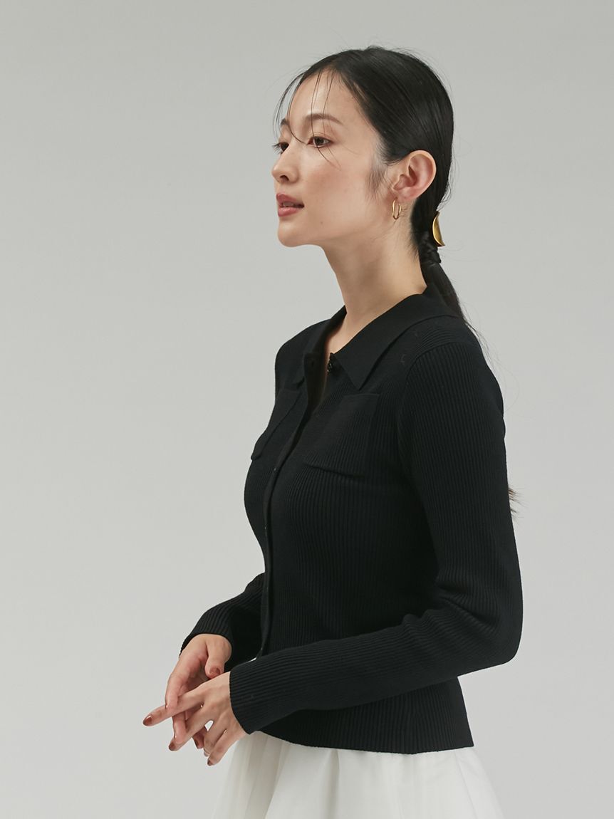 Mila Owen「ポロニット&times;シアースカートSET UP」|ワンピース|