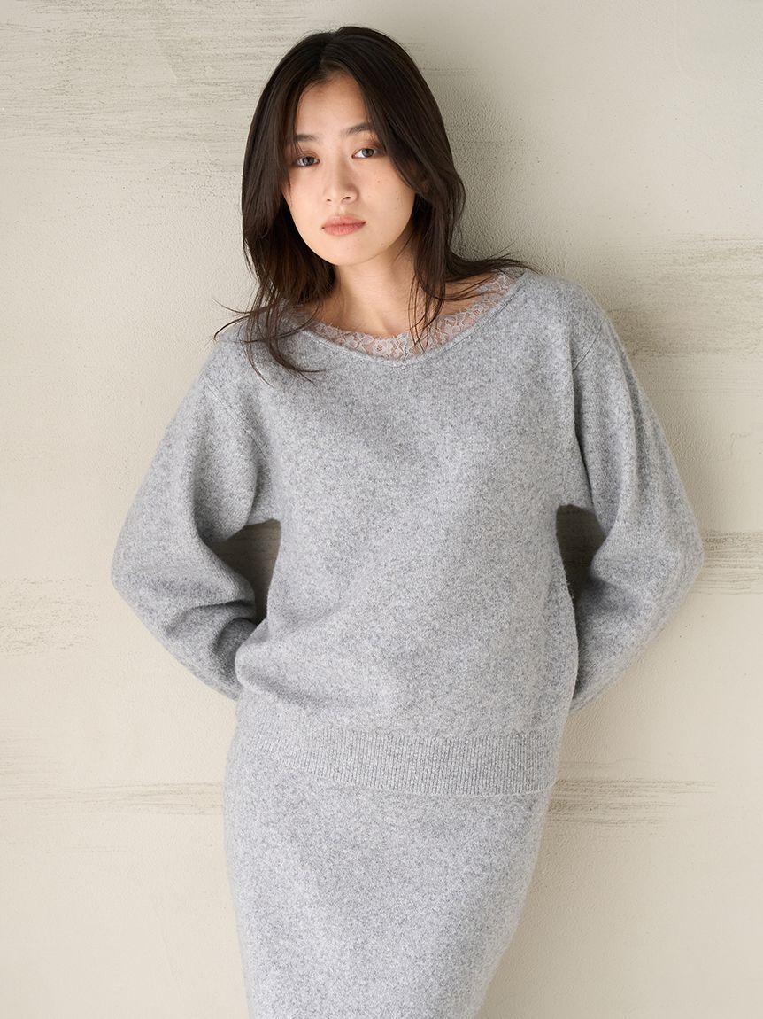 Mila Owen「レースニットセットアップ」|ワンピース|