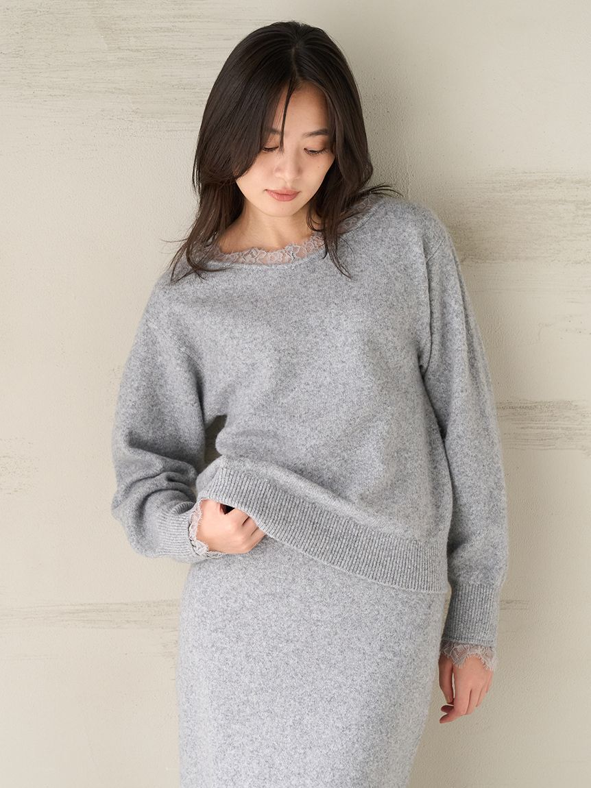 Mila Owen「レースニットセットアップ」|ワンピース|