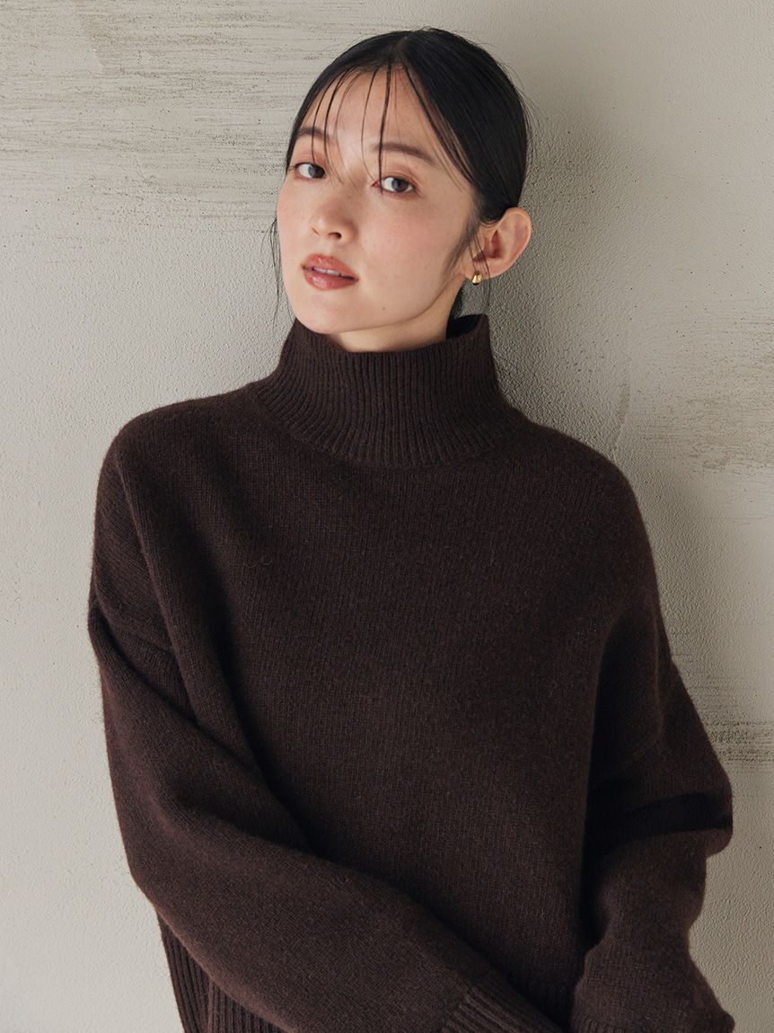 Mila Owen「ウールカシミヤタートルネックニット」|ニット・セーター|