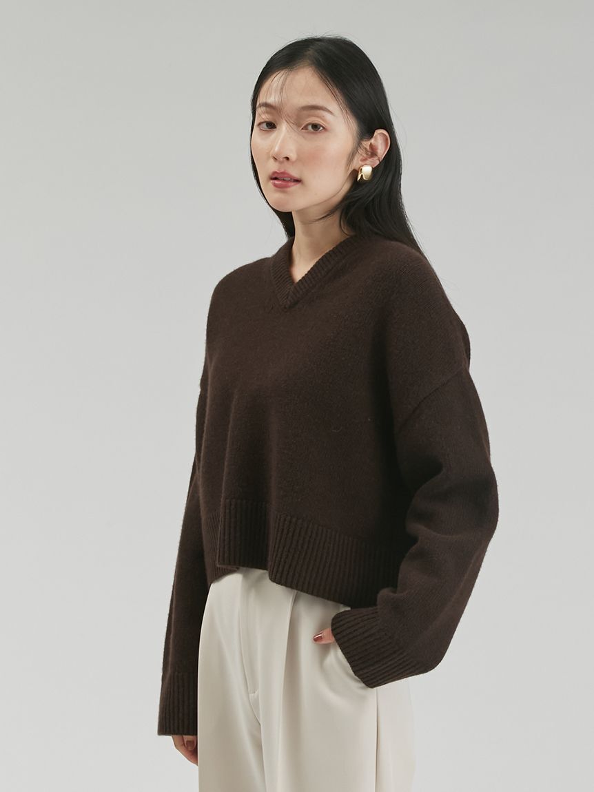 Mila Owen「ウールカシミヤＶネックニット」|ニット・セーター|BRW