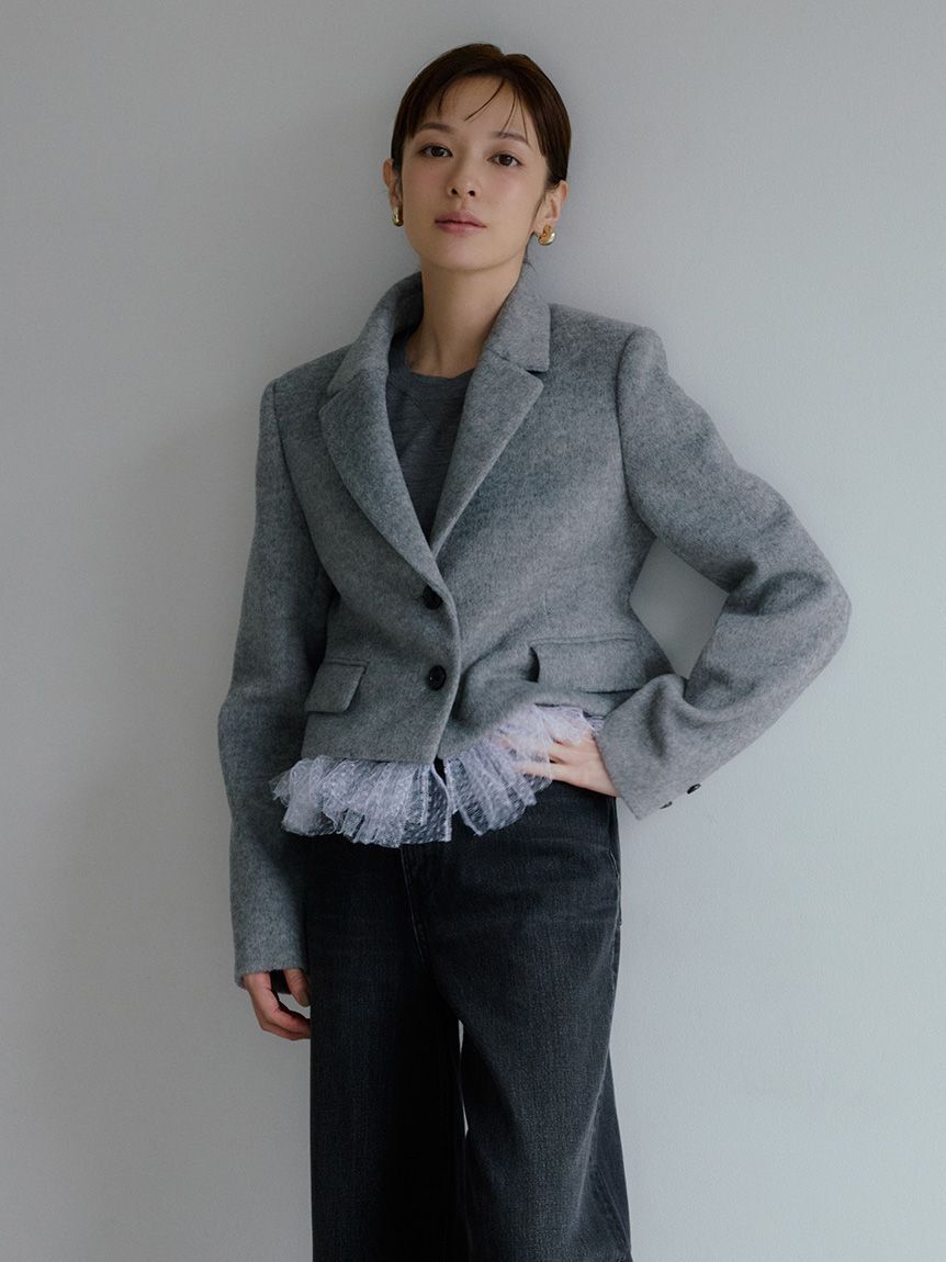 Mila Owen「Wool100％クルーネックショート丈ニット」|ニット・セーター|