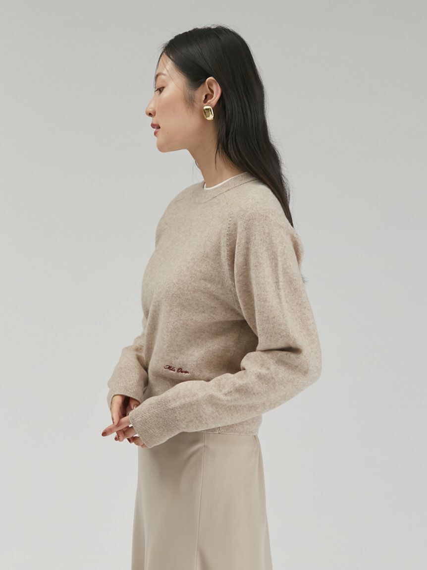 Mila Owen「Wool100％クルーネックショート丈ニット」|ニット・セーター|