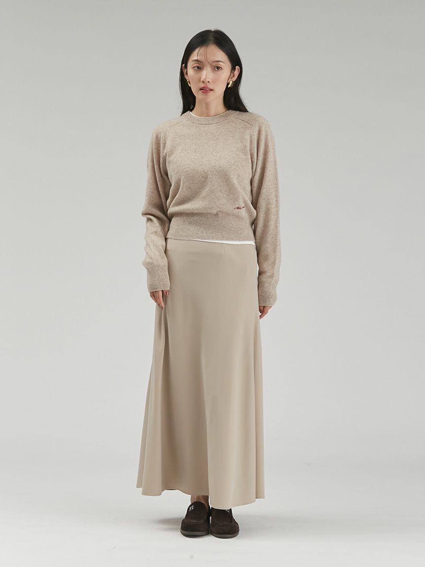 Mila Owen「Wool100％クルーネックショート丈ニット」|ニット・セーター|
