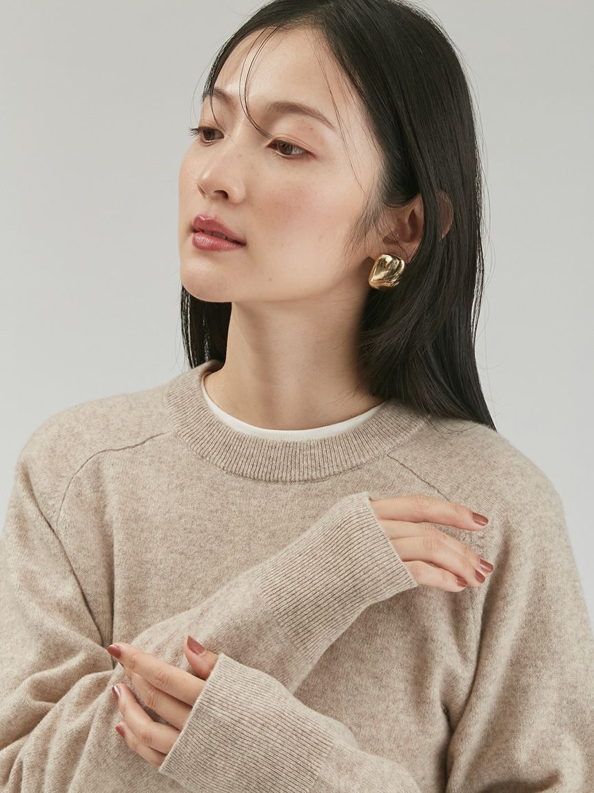 Mila Owen「Wool100％クルーネックショート丈ニット」|ニット・セーター|