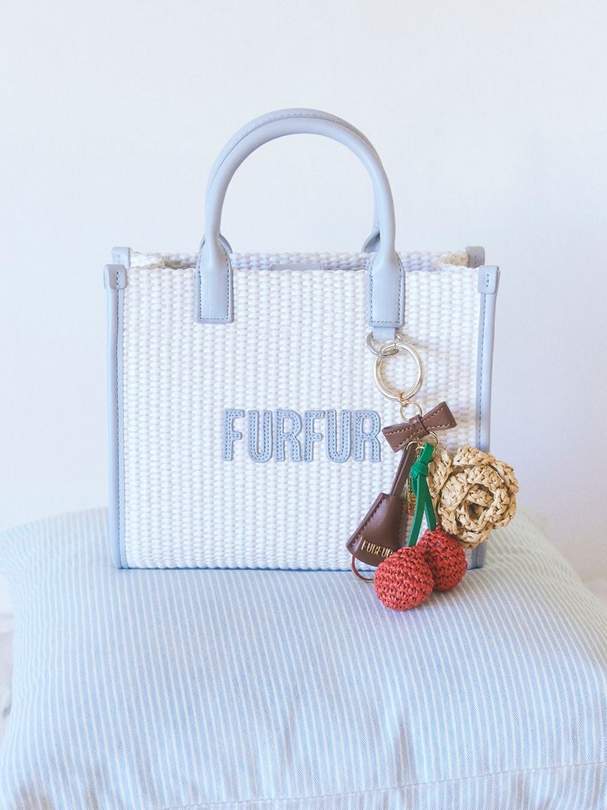 FURFUR「【限定カラー】ラフィアロゴトートバッグ」|トートバッグ|