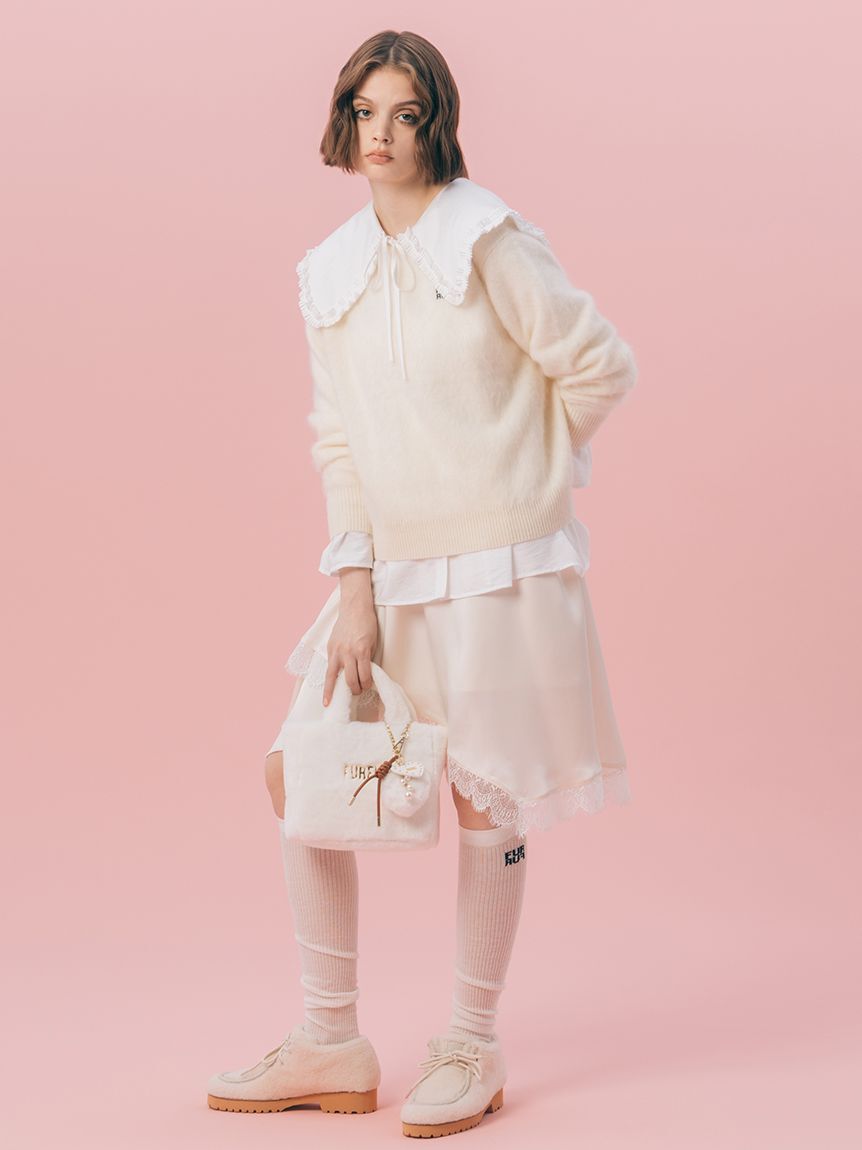 FURFUR「【限定カラー】エコファーハートチャーム」|キーケース|