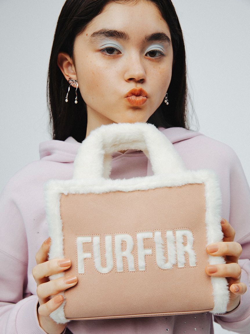 FURFUR「【WEB・一部店舗限定カラー】ムートンロゴトートバッグ」|トートバッグ|