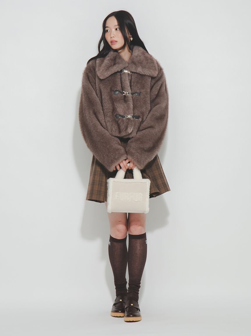 FURFUR「【WEB・一部店舗限定カラー】ムートンロゴトートバッグ」|トートバッグ|