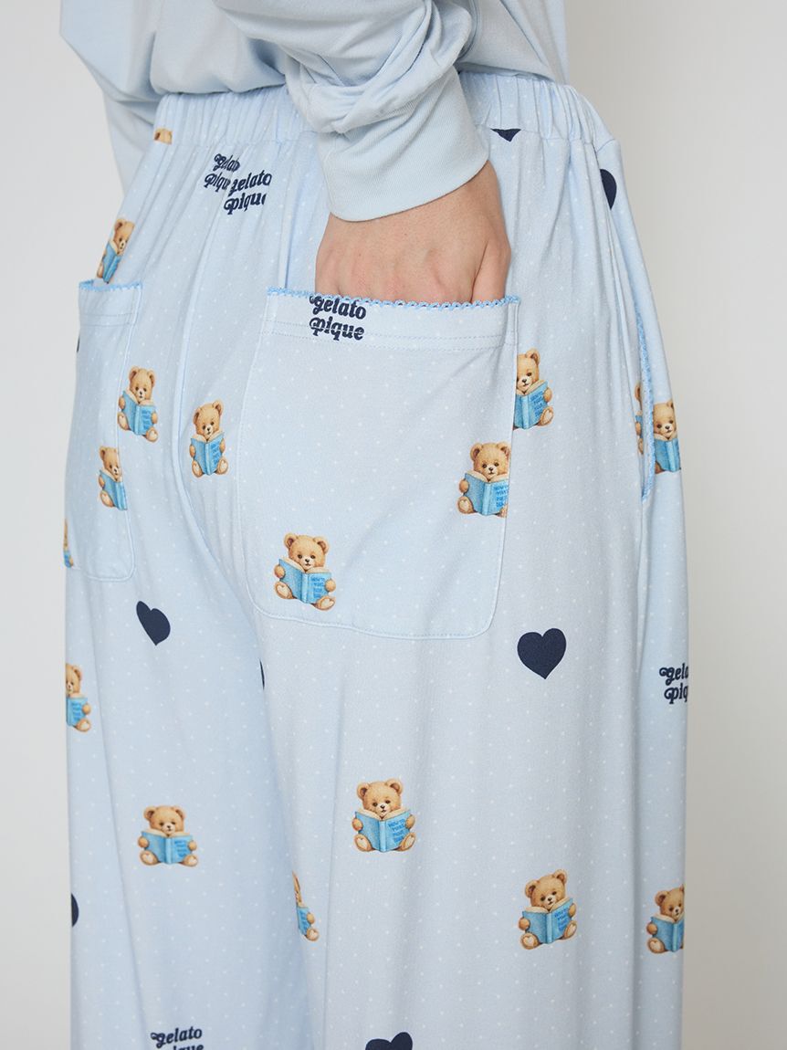 FURFUR「【FURFUR&times;gelato pique】ベアハートプリントロングパンツ」|ルームウェア|