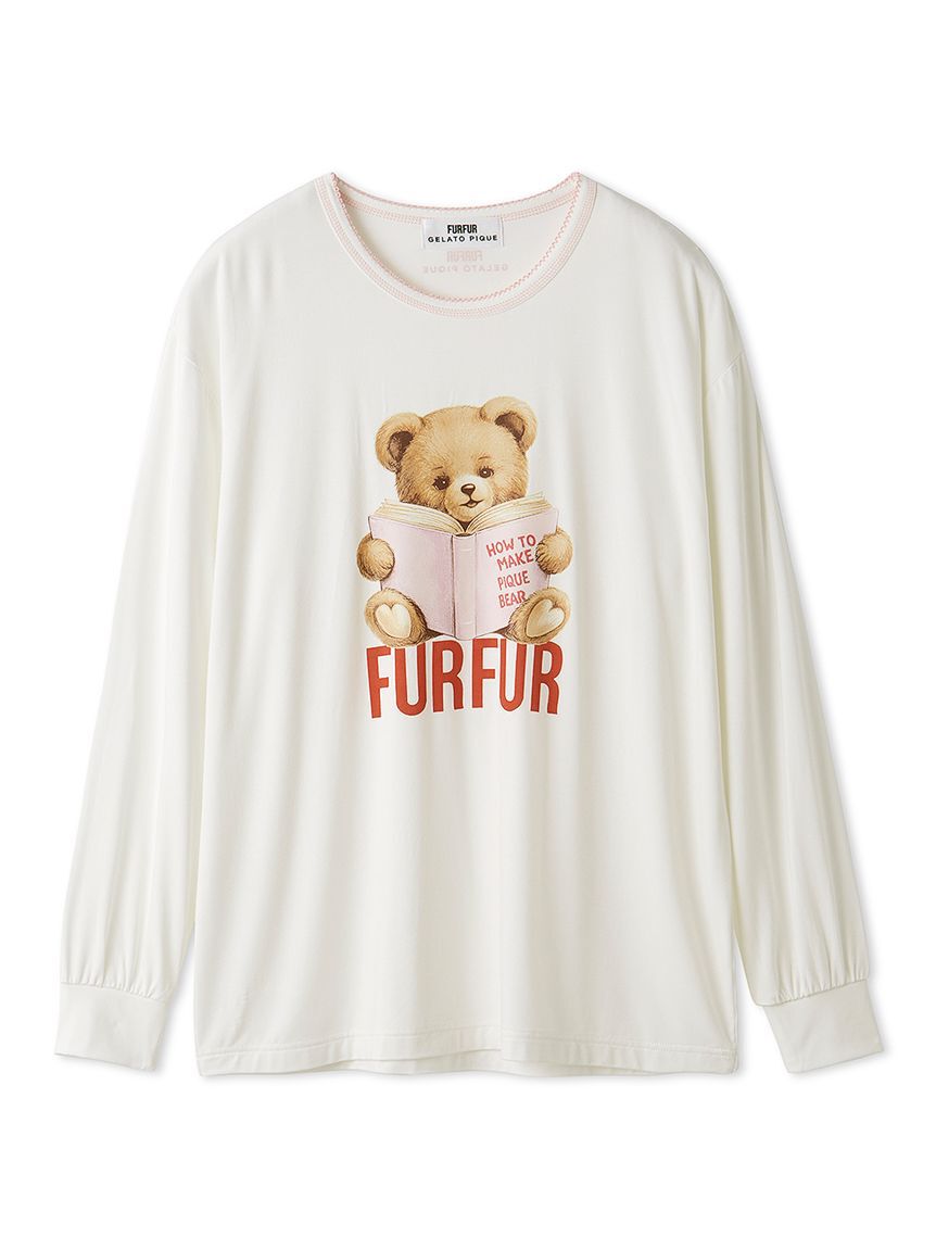 FURFUR「【FURFUR&times;gelato pique】ベアプリントロングスリーブＴシャツ」|ルームウェア|