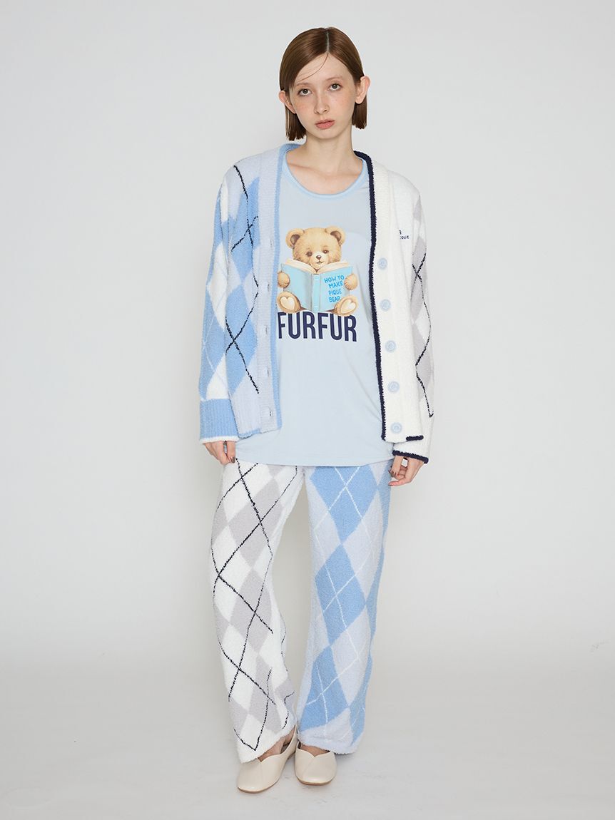 FURFUR「【FURFUR&times;gelato pique】ベアプリントロングスリーブＴシャツ」|ルームウェア|