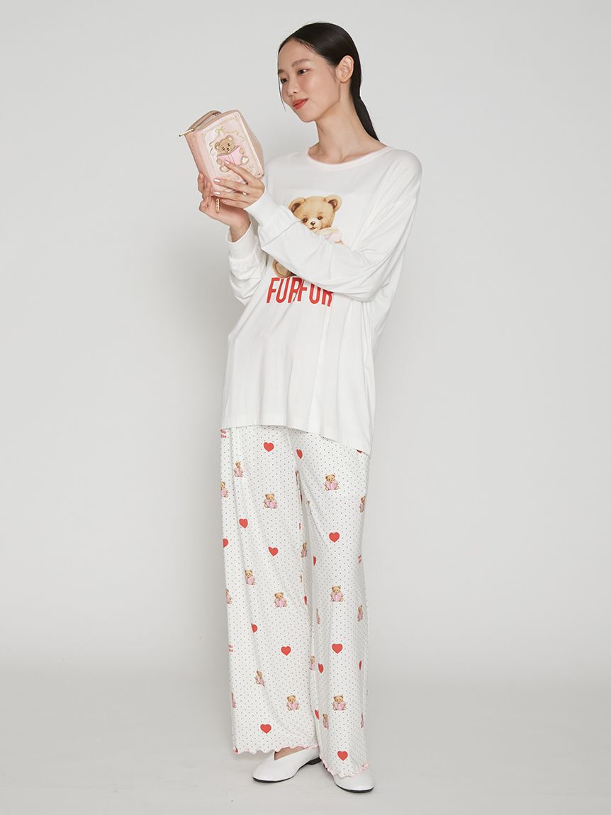 FURFUR「【FURFUR&times;gelato pique】ベアプリントロングスリーブＴシャツ」|ルームウェア|
