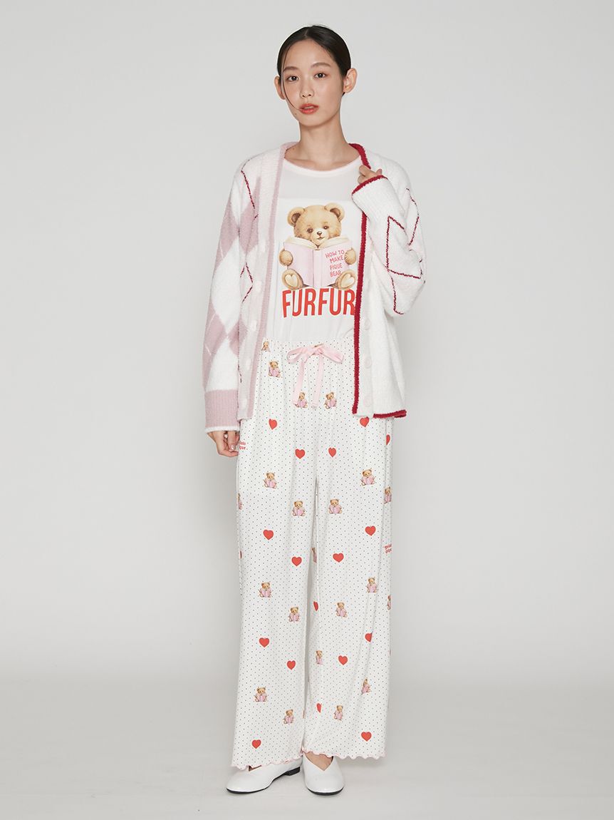 FURFUR「【FURFUR&times;gelato pique】ベアプリントロングスリーブＴシャツ」|ルームウェア|