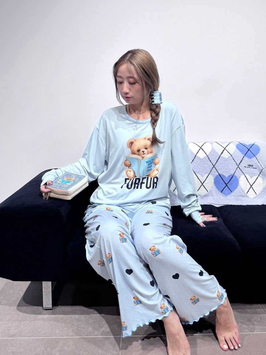FURFUR「【FURFUR&times;gelato pique】ベアプリントロングスリーブＴシャツ」|ルームウェア|